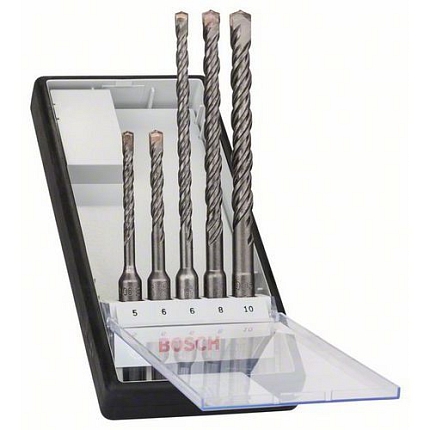Bosch - 5dílná sada vrtáků do kladiv Robust Line SDS-plus-5 O 5,6 x 115mm, 6,8,10 x 165mm