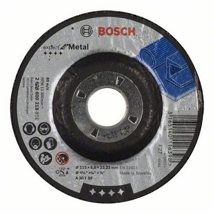 Bosch - Hrubovací kotouč profilovaný Expert for Metal A 30 T BF, 115 mm, 6,0 mm, 10 BAL