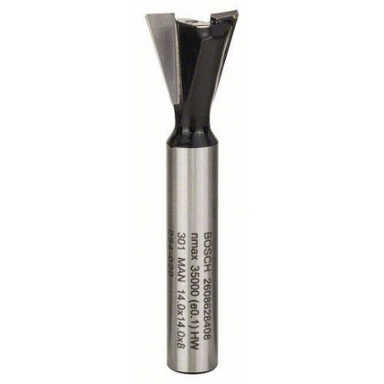 Bosch - Rybinová fréza 8 mm, D1 14 mm, L 14 mm, G 55 mm, 15°