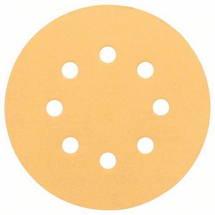 Bosch - Brusný papír C470, balení 6 ks 125 mm, 8 otvorů, 60; 120; 240, 5 BAL