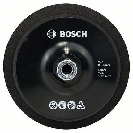 Bosch - Opěrný talíř M 14, O 150 mm, se suchým zipem
