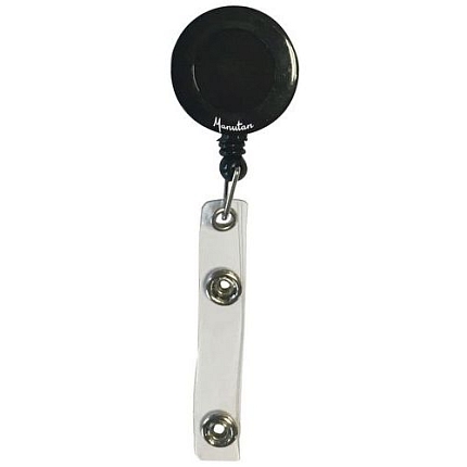 Klip pro jmenovku Manutan Expert s navíjecím lankem