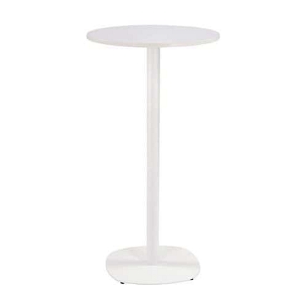 Barový stůl New Line, bílý/bílý, čtvercová základna