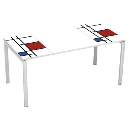 Kancelářský stůl Manutan Expert Easy Office, 160 x 80 x 75 cm, čtverce