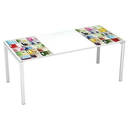 Kancelářský stůl Manutan Expert Easy Office, 180 x 80 x 75 cm, knihovna