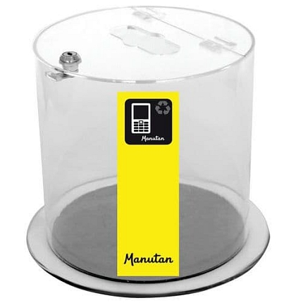 Sběrná nádoba na použité baterie a telefony Manutan Expert