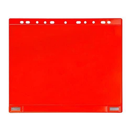 Informační kapsy Tarifold A4 s euroděrováním, magnetické, červené