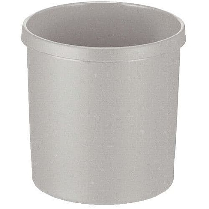 KULATÝ PLASTOVÝ ODPADKOVÝ KOŠ ŠEDÝ 18 L