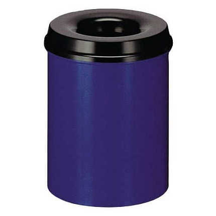 OHNIVZDORNÝ KOVOVÝ ODPADKOVÝ KOŠ 30 L MODRÝ