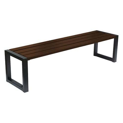 Parková lavička Plank, palisandr