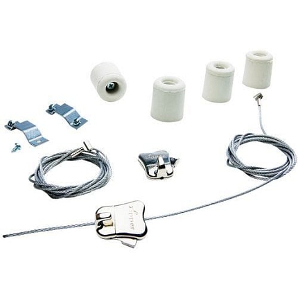 Sada pro zavěšení klaprámů Smit Visual, ocelové lanko