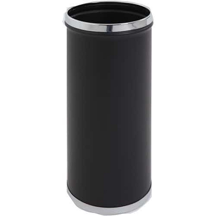 Stojan na deštníky s chromovaným okrajem