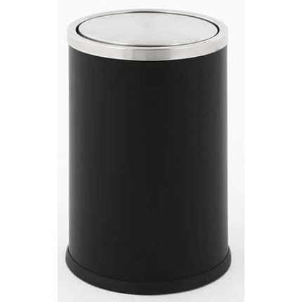 Koš na papír Swing černý/nerezový