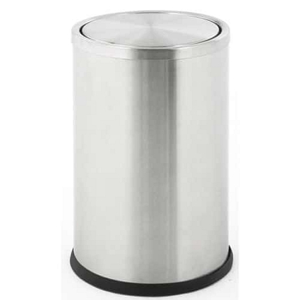 Koš na papír Swing z matné nerezové oceli/z nerezové oceli