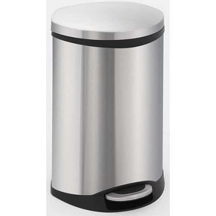 Odpadkový koš Shell 18 l z matné nerezové oceli