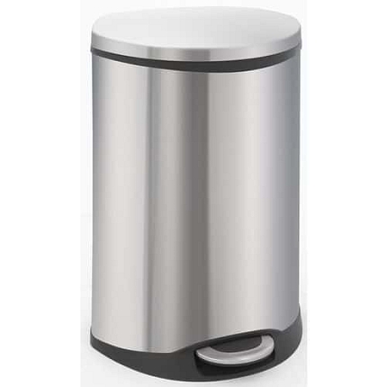 Odpadkový koš Shell 50 l z matné nerezové oceli