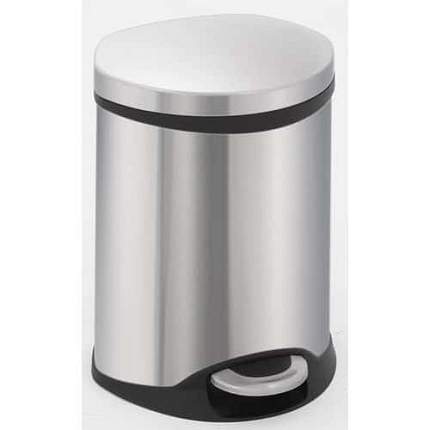 Odpadkový koš Shell 6 l z matné nerezové oceli