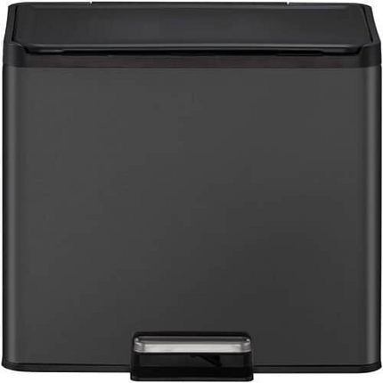 Odpadkový koš s nožním pedálem Essential Recycler Step Bin 9 + 9 + 9 l černý