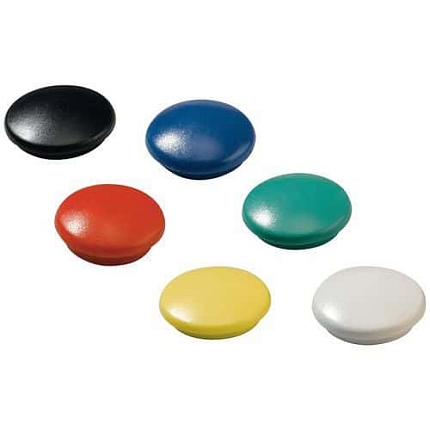 Barevné kulaté magnety, průměr 22 mm, mix barev