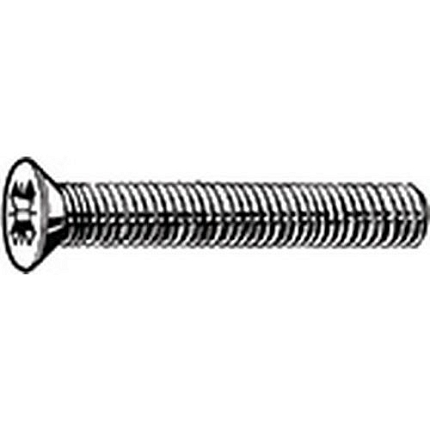 Šroub se zápustnou hlavou s křížovou drážkou Pozidriv DIN 965 A Hliník P65 M4X16