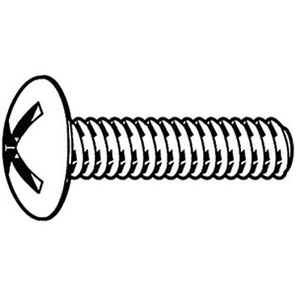 Šroub s plochou kulovou hlavou s dvojitou drážkou NF E25-129 Ocel Pozinkované 4.8 M8X20