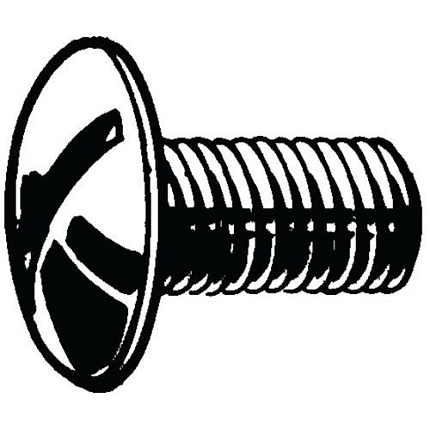 Šroub s nízkou kulovou hlavou s drážkou NF E25-129 Plast Polyamid (nylon) 6.6 M6X50