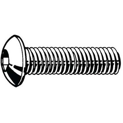 Šroub s půlkulatou hlavou s vnitřním šestihranem ISO 7380-1 Nerezocel A2 Pravý M12X20