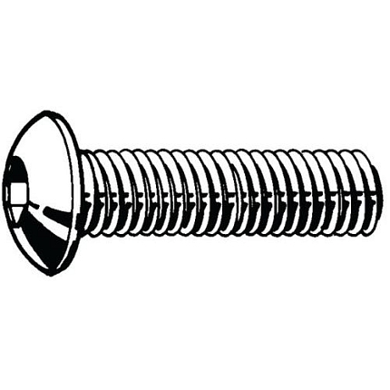 Šroub s půlkulatou hlavou s vnitřním šestihranem ISO 7380-1 Nerezocel A4 Pravý M10X50