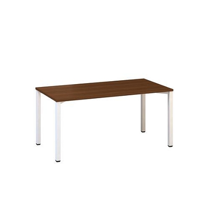 Kancelářský stůl Alfa 200, 160 x 80 x 74,2 cm, rovné provedení, dezén ořech, RAL9010