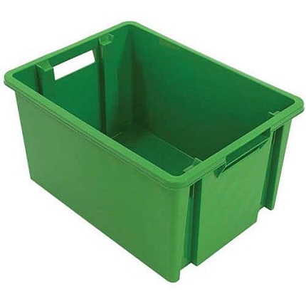 Stohovatelný plastový box NovaBac, zelený, 18 l