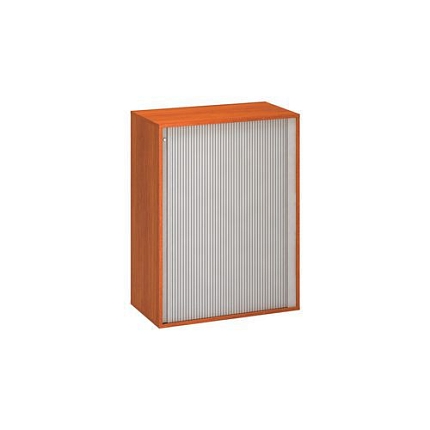 Střední široká skříň Alfa 500, 106,3 x 80 x 45 cm, se žaluziemi, dezén třešeň