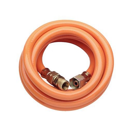 Hadice k hořákům s vnitřním závitem 3/8'', levý závit, 3 m