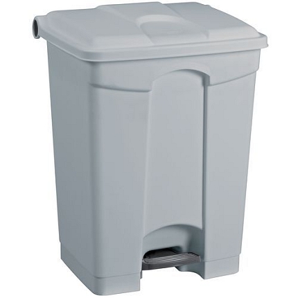 Plastový odpadkový koš Manutan Expert, objem 45 l, šedý