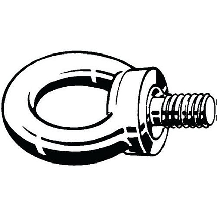 Zvedací šroub s okem, značení CE DIN 580 Ocel C15E Pozinkované kovaný M33