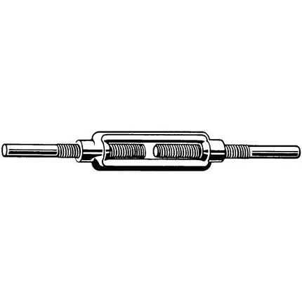 Napínač Se dvěma navařovacími čepy DIN 1480 Ocel S235JR Pozinkované M20