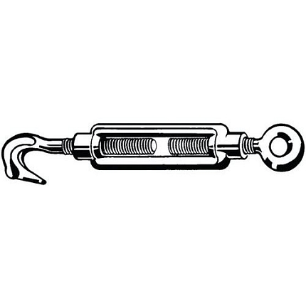 Napínací matice s hákem a okem DIN 1480 Ocel S235JR Pozinkované M8