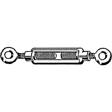 Napínací matice sev2 oky DIN 1480 Ocel S235JR Pozinkované M6