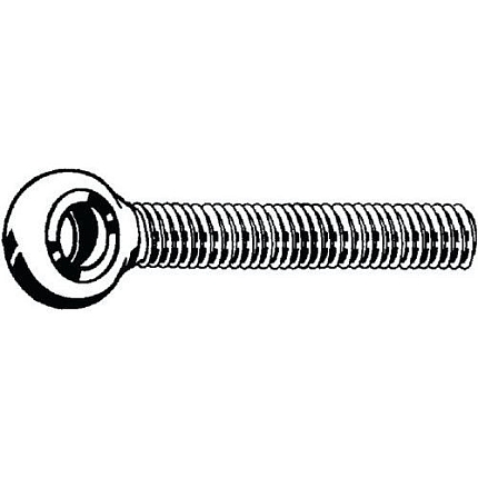 Šroub s okem a závitem k hlavě DIN 444 LB Ocel Pravý Pozinkované 4.6 M8X40