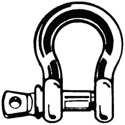 Obloukový (kotevní) článek se závitovým kolíkem s očkem, Nerezocel A4 16MM