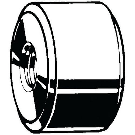 Kulatá matice Tr 2,0xD Bronz CU4 Pravý Tr40X7