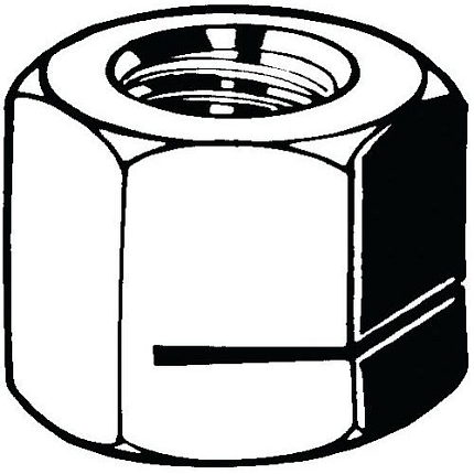 SNEP Šestihranná samojistné matice celokovová typ USN Ocel Pozinkované M39