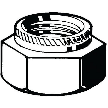 Přítlačná matice Ocel Pozinkované 6 M4