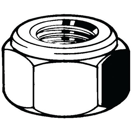Šestihranná matice pro svorník se zúžením YK Ocel Bez PU M12