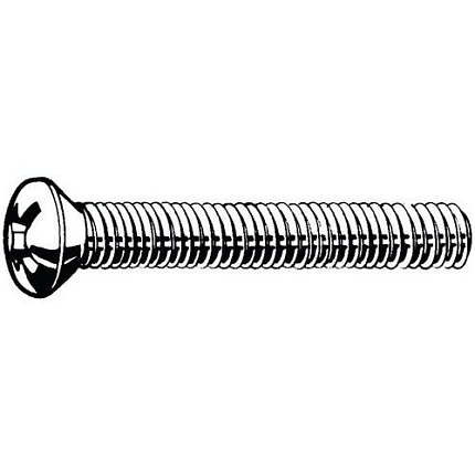 Šroub se zápustnou hlavou čočkovitou s křížovou drážkou Phillips DIN 966 A-H Ocel Pozinkované 4.8 velké balení M3X12