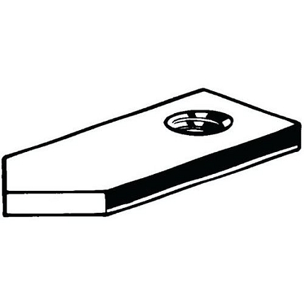 Matice s hrotem Ocel Pravý Pozinkované M6X1