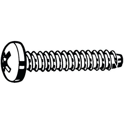 DIN 7981 F-H Ocel Poniklované ST3,5X13MM