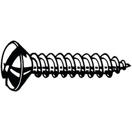 Samořezný šroub se zápustnou hlavou čočkovitou s drážkou DIN 7973 C Ocel Pozinkované ST2,9X13MM