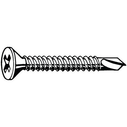 MaxxFast S křížovou drážkou a zápustnou hlavou MaxxFast DIN 7504 O-H Bi-Metal ST3,5X19MM