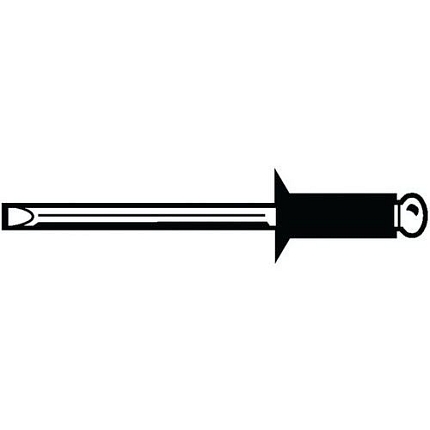 Omni Trhací nýt se zápustnou hlavou Ocel / Ocel Pozinkované 3,2X6MM