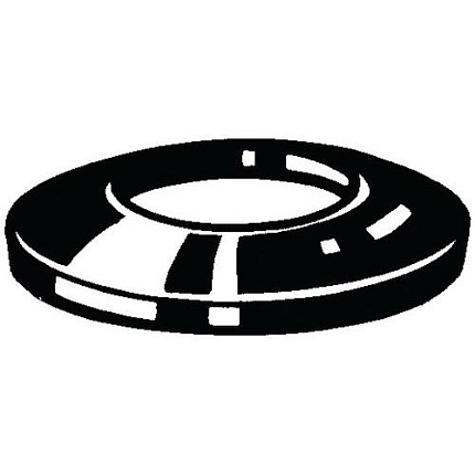 Talířová pružina pro kritické aplikace typ B (střední) DIN 2093 B Pružinová ocel Fosfátované 16X8,2X0,6MM